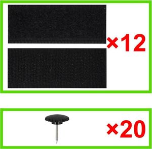 vidaXL Moskitiery na drzwi, 210 x 100 cm, 2 szt., z magnesem, czarne 7