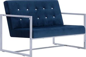 Elior Zgrabna 2-osobowa sofa Mefir - niebieska 1