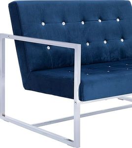 Elior Zgrabna 2-osobowa sofa Mefir - niebieska 2