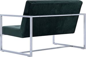 Elior Zgrabna 2-osobowa sofa Mefir - ciemnozielona 3