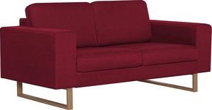 Elior Elegancka dwuosobowa sofa Williams 2X - czerwone wino 1