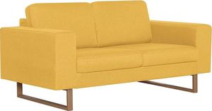 Elior Elegancka dwuosobowa sofa Williams 2X - żółta 1