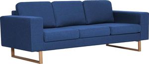 Elior Elegancka trzyosobowa sofa Williams 3X - niebieska 1