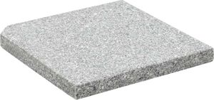 vidaXL Granitowy obciążnik do parasola, 25 kg, kwadratowy, szary 2