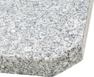 vidaXL Granitowy obciążnik do parasola, 25 kg, kwadratowy, szary 5