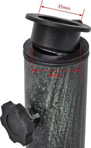 vidaXL Podstawa pod parasol żeliwna 12 kg 48 cm 7