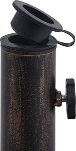 vidaXL Podstawa pod parasol, kolor brązu, 12 kg, 48 cm, żeliwo 6