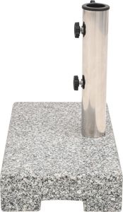 vidaXL Prostokątna podstawa pod parasol, granitowa, 25 kg 2
