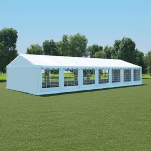 vidaXL Pokrycie namiotu ogrodowego, 6 x 14 m, biały 1