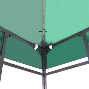 vidaXL Zadaszenie altany ogrodowej, 310 g/m, 3 x 3 m, zielone 4