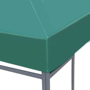 vidaXL Zadaszenie altany ogrodowej, 310 g/m, 3 x 3 m, zielone 5