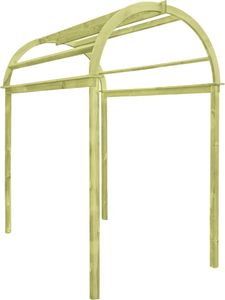 vidaXL Pergola ogrodowa zwieńczona łukiem, impregnowane drewno sosnowe 1