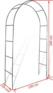 vidaXL Pergola ogrodowa, 2 szt., dla roślin pnących 4