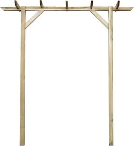 vidaXL Pergola ogrodowa, 200 x 40 x 205 cm, drewno 2