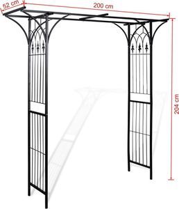 vidaXL Pergola ogrodowa, 200 x 52 x 204 cm 4