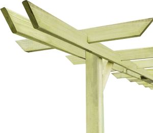 vidaXL Pergola ogrodowa, impregnowane drewno sosnowe, 360x200x60cm 4