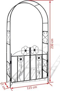 vidaXL Pergola, furtka ogrodowa 5