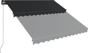 vidaXL Ręcznie zwijana markiza z LED, 300 x 250 cm, antracytowa 4