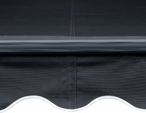 vidaXL Ręcznie zwijana markiza z LED, 300 x 250 cm, antracytowa 7