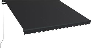 vidaXL Ręcznie zwijana markiza z LED, 450 x 300 cm, antracytowa 3