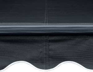 vidaXL Ręcznie zwijana markiza z LED, 450 x 300 cm, antracytowa 7