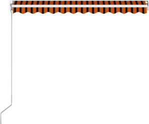 vidaXL Ręcznie zwijana markiza, 300 x 250 cm, pomarańczowo-brązowa 4