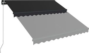 vidaXL Ręcznie zwijana markiza, 350 x 250 cm, antracytowa 2