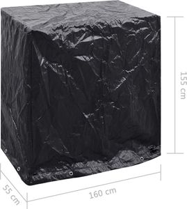 vidaXL Pokrowiec na meble ogrodowe i stół do ping ponga, 160x55x182 cm 7