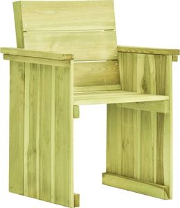 vidaXL krzesło ogrodowe z impregnowanego drewna sosnowego (49033) 1