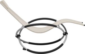 vidaXL leżak dla dzieci, stalowy, kremowy (47794) 3