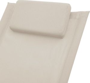 vidaXL leżak dla dzieci, stalowy, kremowy (47794) 5