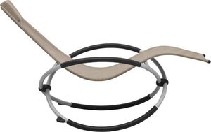 vidaXL leżak dla dzieci, stalowy, taupe (47795) 3