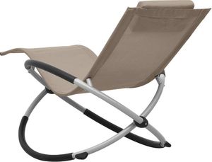 vidaXL leżak dla dzieci, stalowy, taupe (47795) 4