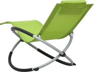 vidaXL leżak dla dzieci, stalowy, zielony (47796) 4
