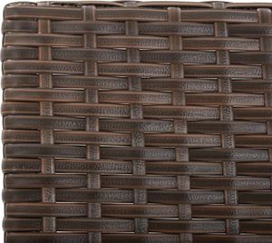 vidaXL ławka ogrodowa z poduszkami, 176 cm, brązowa, polirattan (46231) 8