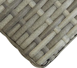 vidaXL ławka ogrodowa, 120 cm, szara, polirattan i drewno akacjowe (46489) 4