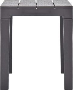 vidaXL ławki ogrodowe, 2 sztuki, mocca, plastik (48782) 4