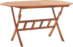 vidaXL składany stół ogrodowy, 135x85x75 cm, lite drewno akacjowe (46657) 1