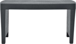 vidaXL 3 częściowy zestaw wypoczynkowy do ogrodu, plastik, antracyt (48824) 4