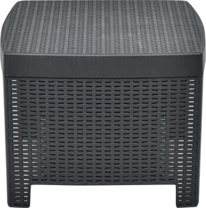 vidaXL 3 częściowy zestaw wypoczynkowy do ogrodu, plastik, antracyt (48824) 5