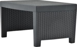 vidaXL 3 częściowy zestaw wypoczynkowy do ogrodu, plastik, antracyt (48824) 6