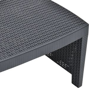 vidaXL 3 częściowy zestaw wypoczynkowy do ogrodu, plastik, antracyt (48824) 7