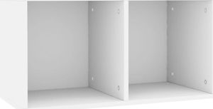vidaXL Szafka na płyty winylowe, biała, 71x34x36 cm, płyta wiórowa 2