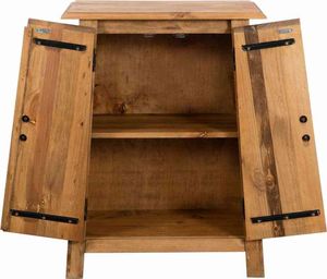 vidaXL Szafka do łazienki, lite drewno sosnowe z odzysku, 59x32x80 cm 7