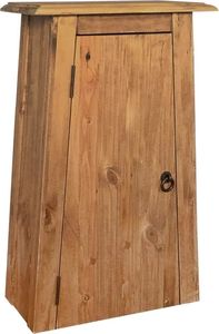 vidaXL Wisząca szafka łazienkowa drewno sosnowe z odzysku 42x23x70cm 1