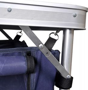 vidaXL Szafka turystyczna składana z aluminiową ramą 3