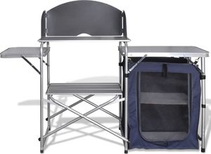 vidaXL Szafka składana kempingowa zabudowa kuchenna z szybką 3