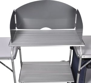 vidaXL Szafka składana kempingowa zabudowa kuchenna z szybką 4