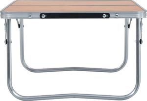 vidaXL Stolik turystyczny brązowy 60x40cm 3