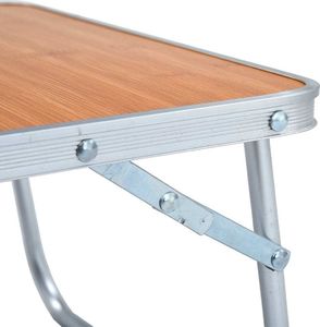 vidaXL Stolik turystyczny brązowy 60x40cm 5